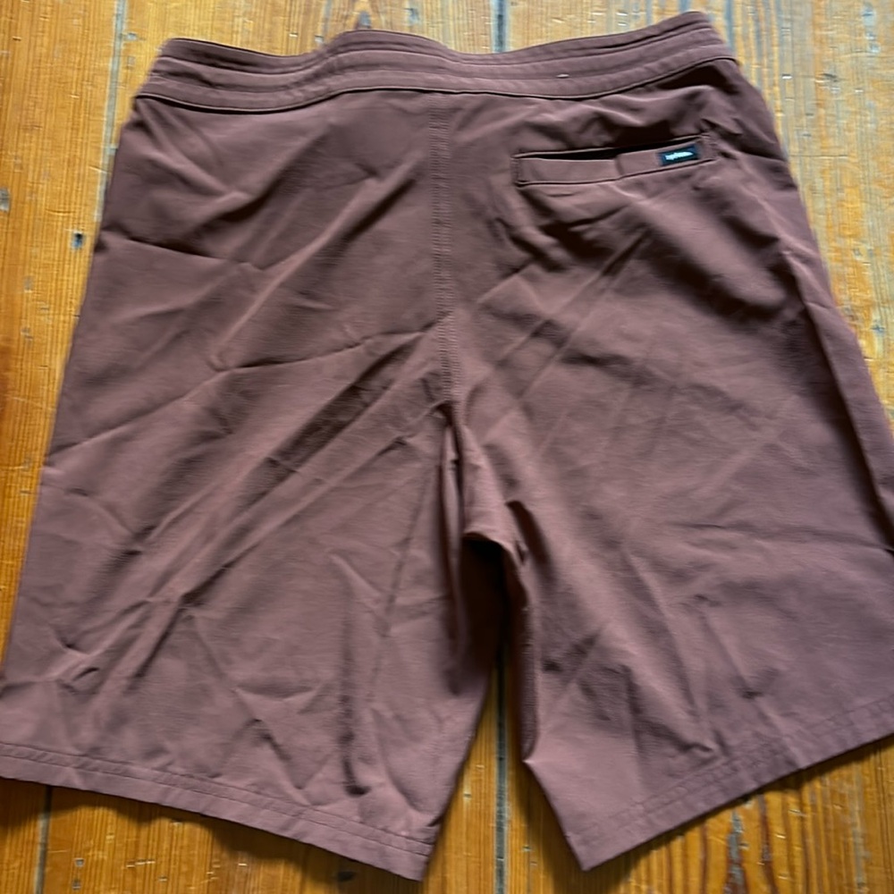 Prana Brown Men Swim Board Shorts